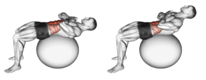 crunch sur swiss ball