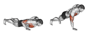 pompes à une main
