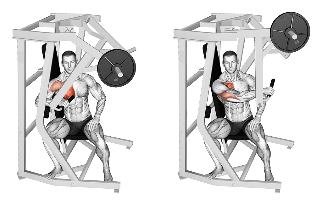 chest press unilatérale pour les pectoraux