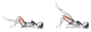 single leg glute bridge