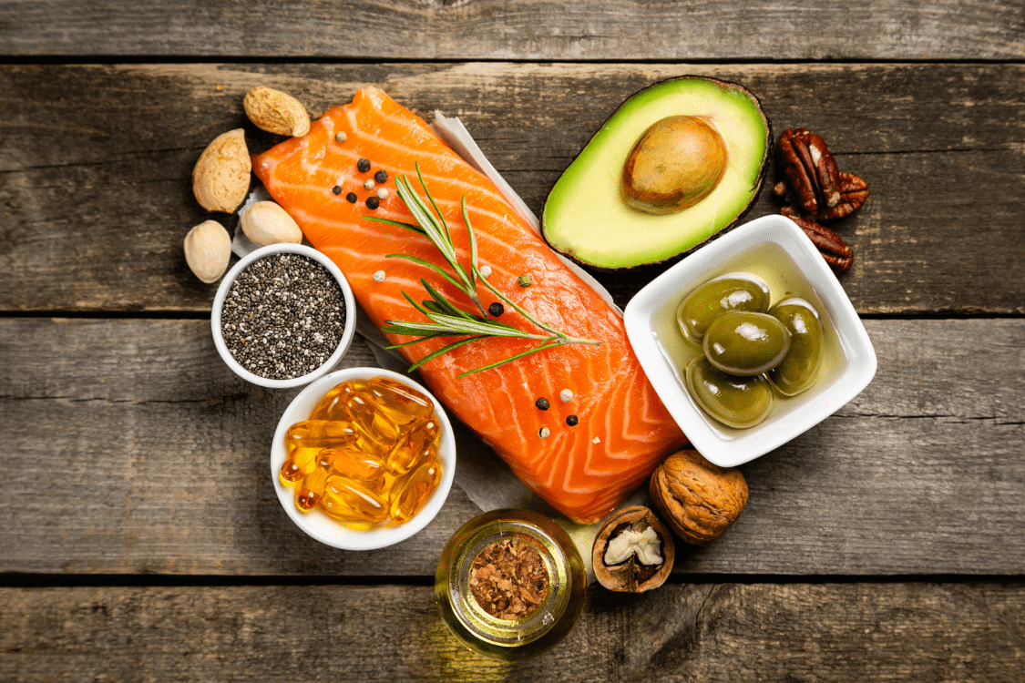 saumon, avocats, oméga 3