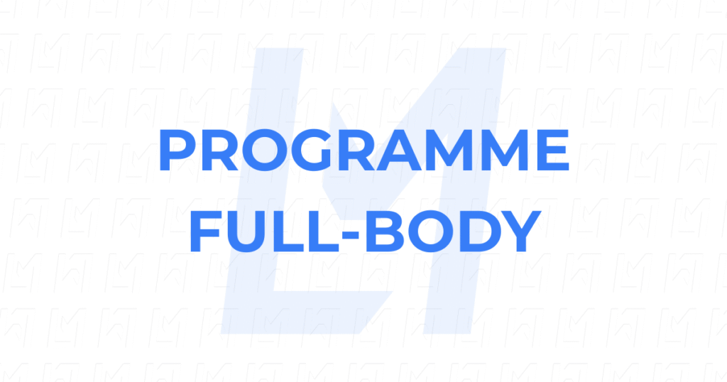 programme full-body 2 à 3 jours par semaine - bannière