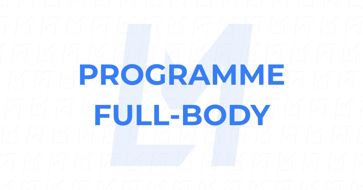 programme full-body 2 à 3 jours par semaine - bannière