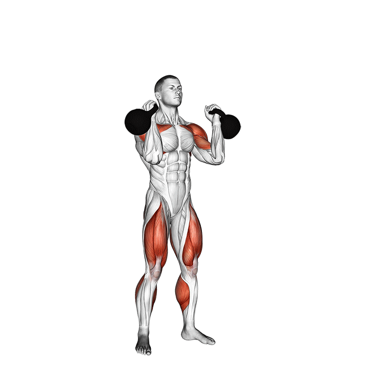 kettlebell thruster - technique