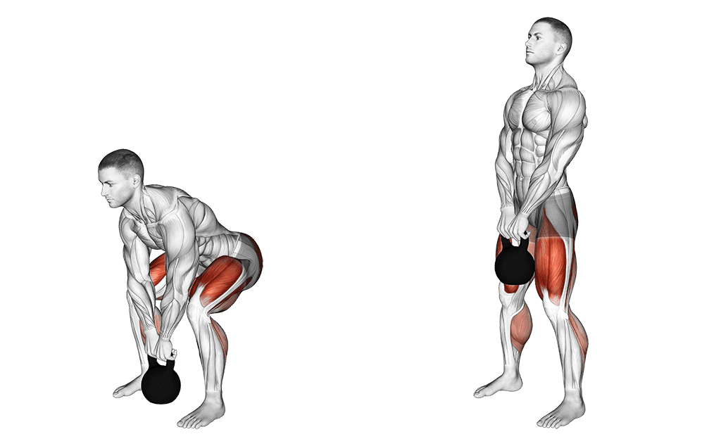 kettlebell deadlift