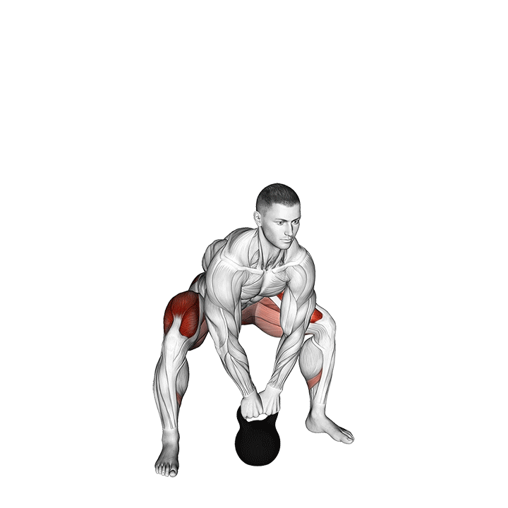 squat sumo avec kettlebell - technique