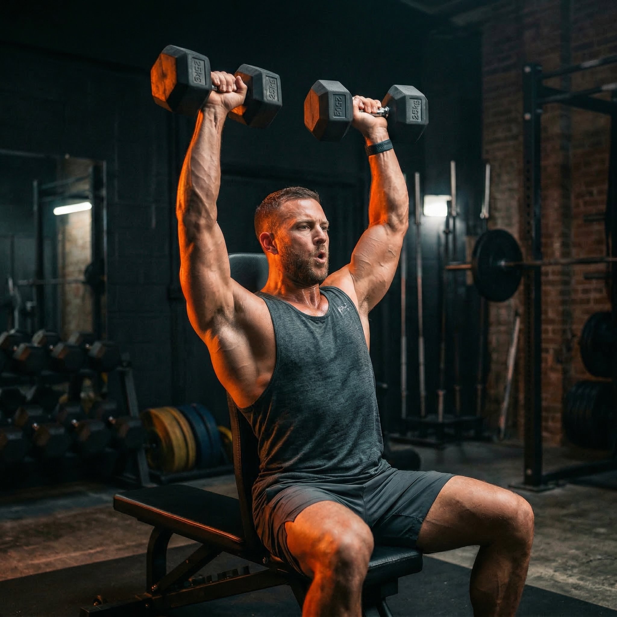 Arnold press technique développé arnold épaules deltoïde